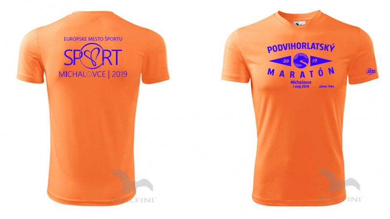 Návrh trička pre 35.ročník Podvihorlatského maratónu